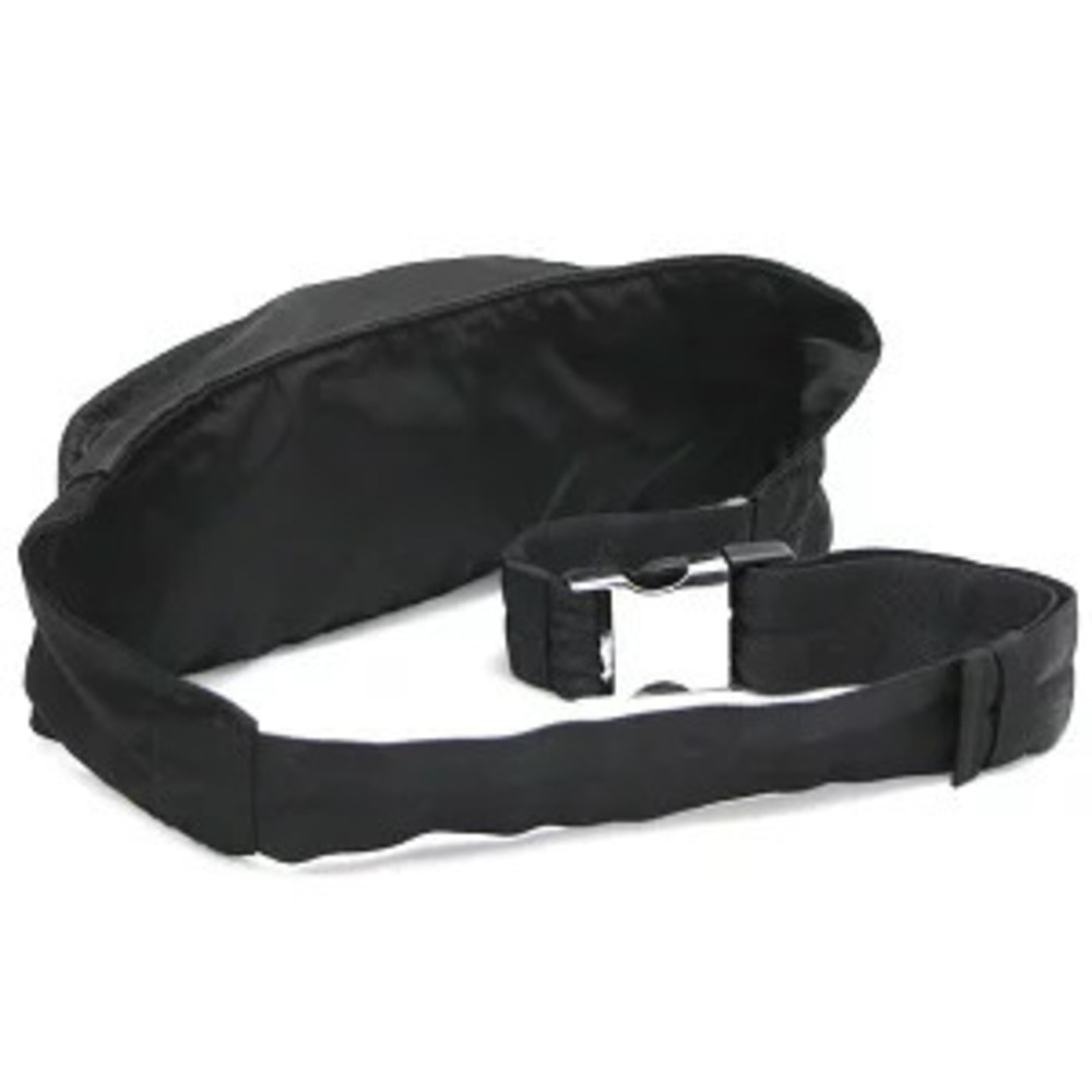 Prada Waist Clutch Body Bum Crossbody Belt Bag Black Triangle Logo - Picture 2 of 6